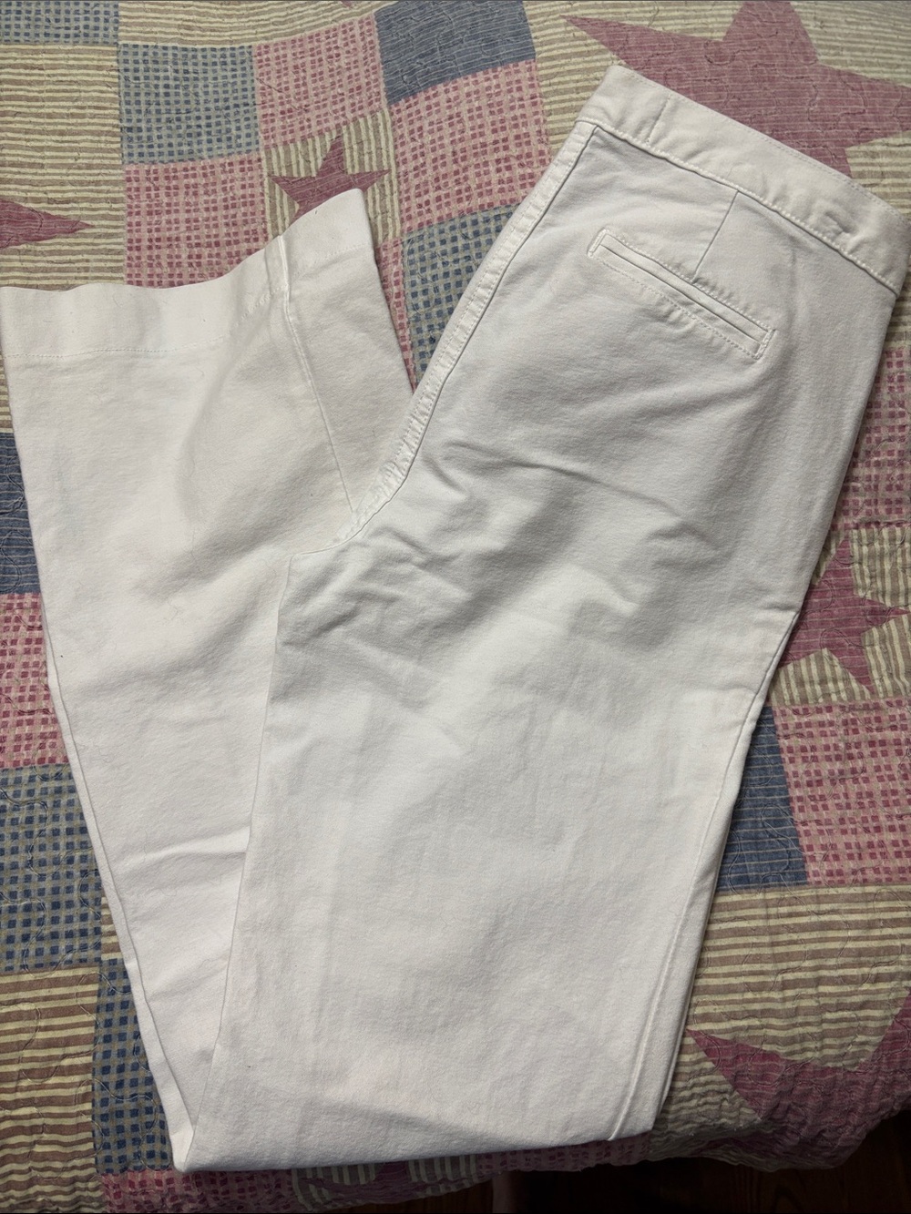 NYDJ White Wide Leg Pants